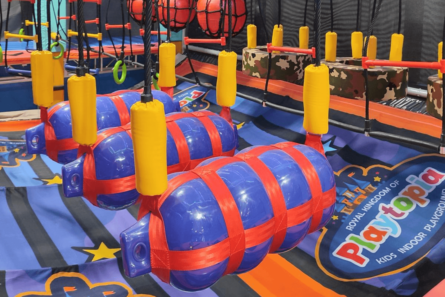 fun filled ninja course at indoor playground St. Catharines